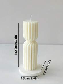 1 pièce Bougie parfumée créative nordique minimaliste à rayures, bougie cylindrique décorative géométrique en couleur unie faite à la main, convient pour la décoration de bougie, les cadeaux de bougie, la bougie en cire de soja, l'ensemble de bougies, le support à bougie, la bougie d'anniversaire, les cadeaux pour amis, les cadeaux pour femmes, la décoration intérieure, les cadeaux d'hiver, la décoration de cadeau, la bougie mignonne, la bougie aromathérapie