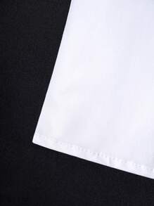 Young Boy Classic Casual Ivy League Style White Short Sleeve Shirt, Formal Events, Gatherings, Performances, Dress
