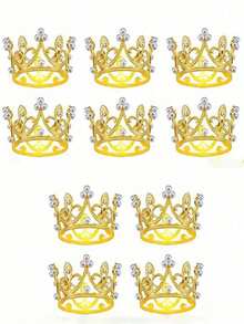 1 pièce Accessoire de cheveux Serre-tête de princesse élégant, Couronne pour femme pour danse européenne et américaine, Fête d'anniversaire, Mariage adulte, Séance photo, Couronne de mariée en alliage avec strass, Décoration d'activité, Accessoire de cosplay - Multicolore - Voir 5