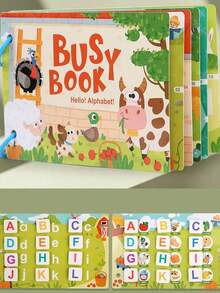 Toddler Busy Books,Toddler Early Childhood Learning Alphabet Animal Cognitive Books,Montessori Quiet Preschool Learning Toys,Sensory Books Toddler Learning Activity Books,Children Educational Toys,Busy Book,Montessori Toys,Montessori,Montessori Toys,Toddler Toys,Educational Toys,Kids Learning Books,Alphabet Book,Toddler Boy Toys - Early Childhood Busy Book - View 4