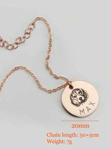 Colgante de collar personalizado con foto, diseño de retrato y recuerdo de mascota, grabado con láser, foto impresa con UV, collar para gato o perro, regalo de vacaciones y recuerdo