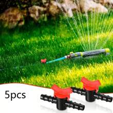 42 件/套滴灌配件套件，灌溉倒钩连接器，适用于 1/2 英寸管道的水管连接器（2 个开关阀、8 个接头、8 个三通、8 个弯头、8 个端盖、8 个端盖塞）﻿ - 彩色 - 查看 11