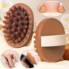 1/2pcs Plastic Massage Brush, Manual Full Body Massager, Head Abdomen Leg Body Relaxation Cushion Soft Brush For Home Use, Ergonomic Anti-Fatigue Massage Tool