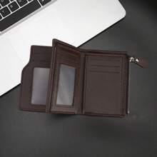 Men's Minimalist Solid Color Wallet & Card Holder With Multiple Card Slots For Men Wallet Mini Wallet Purse Wallet Card Wallet School Supplies
