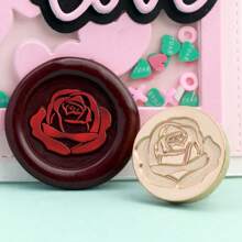CYFUN DESIGN 1 PC Minimalist Floral Series Wax Seal Stamps 25mm Solid Brass Engraved Fire Lacquer Stamp Heads NO Handle For Decorating Notebook Gifts And Greeting Cards (Lilies, Spring Branches, Flower Bushes, Chimes Patterns) Back To School,Back To School,School Supplies