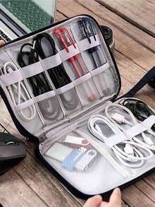 1 件旅行数码收纳包、USB 数据线收纳袋、钥匙包、充电线盒、耳机盒、天使盒、八哥、旅行配件、充电盒、充电器盖、数码收纳包、USB 数据线收纳袋、耳机线袋、笔、移动电源、旅行套装包、表带袋、电子配件、便携式充电器、充电盒