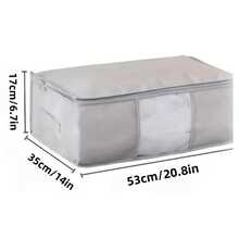 3 Pieces Of Holiday Decoration Storage, Clothes And Closet Storage, Clothes Quilts, Blankets, Storage Bags, Folding Zipper Storage Boxes, Large-Capacity Clothes Storage Boxes, Gray With Handles. Boy Valentine Heart Women's Valentinebedroom,Organizer,Organiser,Home Storage,White T Shirt Women,Black Pants Women,Ladies Winter Clothes,Dress,Winter Clothes For Ladies,Elegant Woman Dresses,White Shirt For Ladies,Long Sleeve,White Jumpsuit For Women,Spring Dresses For Women,Spring Outfits For Women,Spring,Spring Clothes,Minimalist,Summer Tops - Grey - View 16