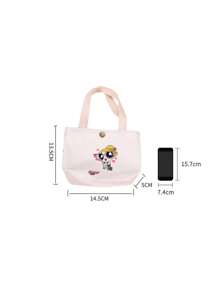 THE POWERPUFF GIRLS Minimalist Flying Policewoman Canvas Tote Bag Simple Canvas Bag Portable Fabric Storage Bag Fashion Small Wallet Daily Casual Lipstick Data Cable Storage Bag Canvas Tote Bag For Women Wallet Mini Wallet Purse Wallet Travel Wallet Coin Wallet