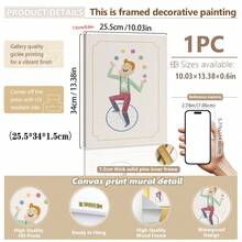 Đồ trang trí tường cho bé Magic Circus - 1 áp phích màu phấn cổ điển có vòng xoay ngựa gỗ, người tung hứng và "BƯỚC LÊN!" Đồ trang trí phòng cho bé. Đồ trang trí phòng cho bé Circus, áp phích cho bé cổ điển, đồ trang trí tường vòng xoay ngựa gỗ, tranh in người tung hứng màu phấn, biểu ngữ BƯỚC LÊN, bộ đồ trang trí rạp xiếc màu phấn, nghệ thuật phòng cho bé Carnival, áp phích phòng cho bé Big Tent, nghệ thuật chú hề đơn giản, đồ trang trí động vật bằng bóng bay, tranh in canvas đóng khung, 1 sẵn sàng để treo, mực được chứng nhận, bộ đồ trang trí tường phòng cho bé - Nhiều màu - Xem 33