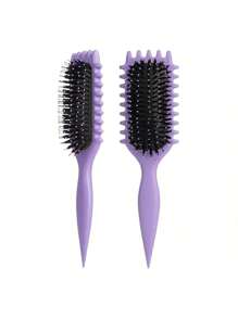 Hair brushes Cepillo definidor de rulos listo para el verano: herramienta desenredante anti-frizz sin tirones para un peinado rizado fácil y conseguir rizos perfectos