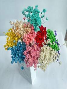 100 Stücke kleine getrocknete Sternblumen, Strauß mit unsterblichen Blumen, handgefertigte DIY Blumenarrangements, Vasen-Füllblumen für Thanksgiving, Weihnachten, Hochzeit, Heimdekoration