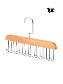 1PC/2PCS Gancho de cinto de guarda-roupa, cabide de madeira resistente com 8 ganchos, cabide giratório de 360 ° que economiza espaço. Cabide de armazenamento de guarda-roupa adequado para cintos, gravatas, coletes, sutiãs, cachecóis