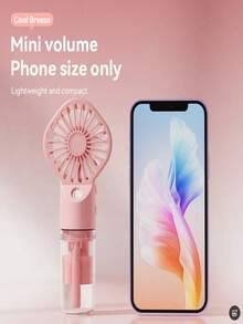 1pc Handheld Mist Cooling Fan, Portable Neck Hanging Fan, Bladeless Fan, Rechargeable Wearable Misting Fan, Personal Air Conditioner, Cools Neck, Travel Essential Gift For Men And Women Summer Cooling,Beach,Travel - View 9