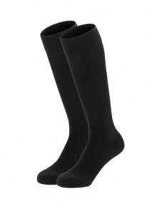 1 Pair Kids Anti-Slip Thickened Long Football Socks, Solid Color Long Sporty Socks For Basketball, Suitable For 2-12 Years Old, First Day Of School - Multicolor - View 24