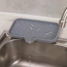 1 tấm thảm thoát nước vòi nước chống bắn nước bằng silicon gia dụng chống trượt tấm lót bệ bếp cốc bồn rửa dụng cụ nhà bếp đặc biệt - Nhiều màu - Xem 9