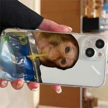 Monkey Pattern Phone Case, Cute Cellphone Protective Case, Shockproof Mobile Phone Cover For IPhone Series - 無色 - 查看 6