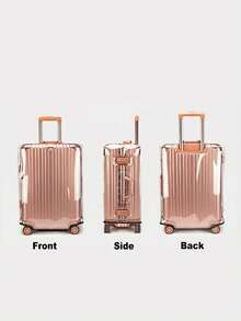 20/24/28英寸中性透明行李箱罩配一次性透明轮子保护罩，防尘轮子收纳，多功能用途 - 轮子罩膜，行李箱罩，行李箱罩保护袋，防水，防污，耐磨，坚固的旅行装备，透明设计，非常适合旅行爱好者的行李保护和存放