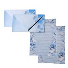 Decorated Letterhead Kit With 10 + Heart-Printed Envelopes - Multicolor - View 3