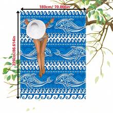 [Thảm bãi biển chống cát] Chăn bãi biển cỡ lớn cho 7 người, Thảm bãi biển chống cát cỡ lớn, có thiết kế nhiệt đới sống động, dệt chéo, dễ vệ sinh và rũ sạch cát, thích hợp cho cắm trại, hồ bơi, dã ngoại, hoạt động ngoài trời, chăn dã ngoại - Nhiều màu - Xem 14