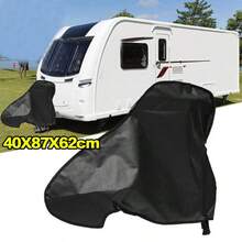 Universal Caravan Hitch Cover Trailer Tow Ball Coupling Lock Cover Protector - Black - View 1