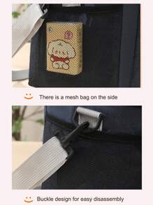 1pc Black, Gray, Burgundy, Navy Blue Thickened New Double-Layer Lunch Box Bag, Insulation Bag, Outdoor Picnic Preservation, Crossbody Ice Bag, Multifunctional Waterproof Lunch Bag