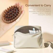 1/2pcs Plastic Massage Brush, Manual Full Body Massager, Head Abdomen Leg Body Relaxation Cushion Soft Brush For Home Use, Ergonomic Anti-Fatigue Massage Tool