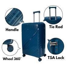 ORLACS Juego de equipaje, Juego de maletas 20+24+28, Juego de tres piezas, Material rígido de PP, El modelo de 20" se puede abrir por la parte frontal, Ligero, Candado de seguridad TSA, Gran capacidad de almacenamiento, Ruedas universales silenciosas de 360°, Alta calidad, Duradero, Impermeable, Resistente al desgaste y a los arañazos, Marca europea, Diseño europeo, Artículo superior, Apto para viajes de negocios, Esencial para viajes de negocios, Transporte, Vacaciones, Cómodo para viajes en familia, Equipaje de mano para aerolíneas, El modelo de 20" no tiene asa lateral, Regalo especial, Apto para hombres y mujeres, Múltiples colores disponibles