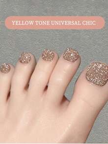 XEIJAYI 15ml 凝胶指甲油，UV LED 可卸甲胶，半永久，DIY 沙龙级美甲凝胶，适合女性 - 金色 - 查看 3