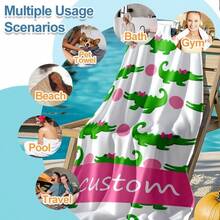 Personalized Custom Name Microfiber Beach Towel Oversized Towels Soft Sand Free, Custom Beach Towel,Bridesmaid Gift Towel,Personalized Pool Party Towel,Best Gift,Personalized Gift,Vacation Gear,Name Bath Towel