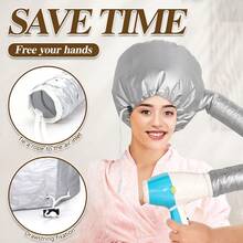 Safety Portable Hair Dryer Bonnet Attachment For Hair Styling - Multicolor - View 3