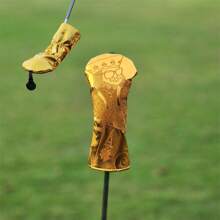 1 pieza Nuevo protector de palo de golf estilo naipe dorado para palo número 1, cubierta resistente a los arañazos unisex para protección de palos de golf