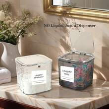 Hộp đựng viên giặt có nắp để sắp xếp và lưu trữ phòng giặt, hộp đựng viên giặt máy rửa chén, hộp đựng viên giặt, hộp đựng viên giặt kín và tự động bật lên - Nhiều màu - Xem 7