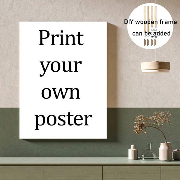 1 cartellone personalizzato su tela con cornice fai-da-te o senza cornice, stampa le tue foto su tela come un regalo creativo, decorazione murale, dipinto appeso, stampa su tela, cartellone su tela, decorazione da parete in tela, stampa di cartellone. È il regalo perfetto per la famiglia, gli amici e i propri cari