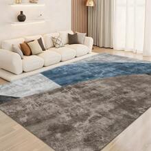1pc Luxury French Colorblock Abstract Geometric Pattern Carpet, 1100g Fine Yarn Wool + TPR Washable Fabric Bottom, Nordic Minimalist Textured Rectangular Fluffy Soft Machine Washable Area Rug, Suitable For Outdoor, Entryway, Living Room, Bedroom, Laundry Room, Bathroom, Game Room, All Season Large Size Home Mat, Home Decor
