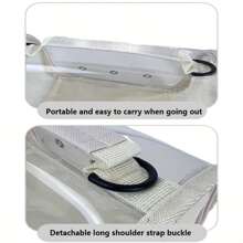 1pc Parrot Carrier Backpack, Breathable Transparent Carrying Cage For Bird, Lizard, Hamster, Pet Supplies