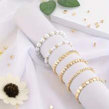 1300pcs/Set Spacer Beads Set Star Beads Golden And Silvery Round Ball Beads Round Multi Faceted Spacer Beads Heart Beads Flower Beads Flat Disc Beads Loose Beads Bracelets Earrings Necklaces Jewelry Making