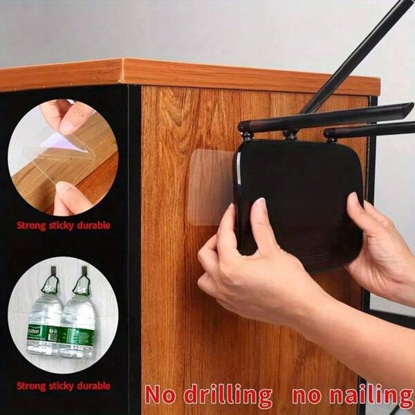 A Set Of 100pcs Waterproof And Oil-Proof Acrylic Double-Sided Adhesive Tape, Heavy-Duty Seamless Nano Adhesive Tape, Used For Hanging Pictures And Household Purposes, Without Drilling Or Nails, Transparent Adhesive Tape. School Supplies, Back To School