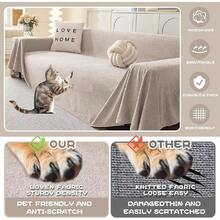 HOME Couch Cover Sofa Cover For 2 Cushion Couch, Non-Slip Soft Sofa Slipcover Protector, Sofa Covers Washable, Couch Covers For Sectional Sofa, Sofa Towel For Pet Cat Dog, 71" X 118", Grey - Yến mạch - Xem 2