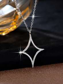 1 件女士奢华花卉吊坠项链