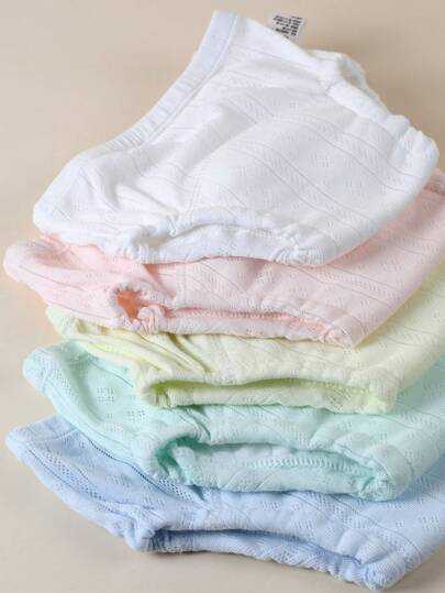 3pcs/Set Newborn Potty Training Pants, Breathable & Comfortable For Summer, Soft & Absorbent, Reusable Washable Underwear For Toilet Training, Leak-Proof, Suitable For Baby Boys And Girls