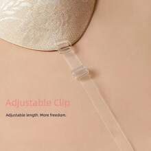 Atmungsaktiver, ultra-dünner Spitze Push-up Unsichtbarer BH, diskrete elegante Einteiler Muschel Silikon Brustaufkleber Nippelabdeckung