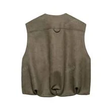 DEEKA Nouveau printemps été Femmes Gilet sans manches effet velours