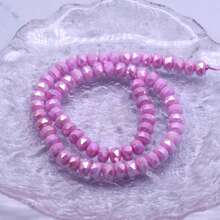 20 Stücke/Beutel 6x8mm facettierte Glasperlen in Macaronfarben für Schmuckherstellung, Sommerfarben, DIY Halskette, Handyketten, Raumperlen