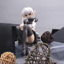 1 pieza Figura de acción perifférica de anime adorable, decoración para carro, computadora, equipo de audio del hogar o regalo, personaje de dibujos animados de chica coneja encantadora