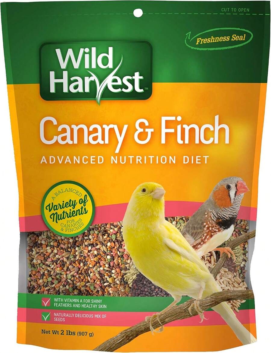Wild Harvest Advanced Nutrition Diet Canary &Amp; Finch, Naturally Delicious Seed Mix With Vitamin A, 2 Pounds - 2 Pounds (Pack Of 1) - View 1