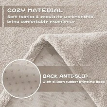 HOME Couch Cover Sofa Cover For 2 Cushion Couch, Non-Slip Soft Sofa Slipcover Protector, Sofa Covers Washable, Couch Covers For Sectional Sofa, Sofa Towel For Pet Cat Dog, 71" X 118", Grey - Yến mạch - Xem 4