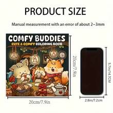 كتاب تلوين فاخر مكون من 30 صفحة، نقوش القطع الناعمة وقت مرح ، نشاط فني استرخائي لعيد الشكر والعيد والميلاد، مشاهد معقدة على ورق فاخر، عودة إلى المدرسة، لوازم مدرسية