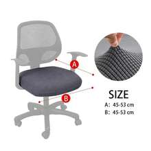 Funda protectora para asiento de ordenador de oficina, funda de asiento dividida elástica, Universal, antipolvo, gruesa, 1 pieza, 2024 7GAX - Blanco - Ver 33