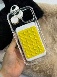 1 buc 24 ventuză silicon suport de depozitare, reutilizabil gresie prindere ventuză adeziv covoraș suport telefon