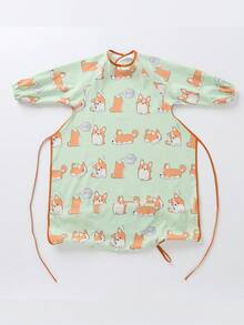 1pc Baby Bib, Feeding Cloths With Long Sleeve, Waterproof And Stain-Resistant, Suitable For Toddler And Infant - Multicolor - View 15